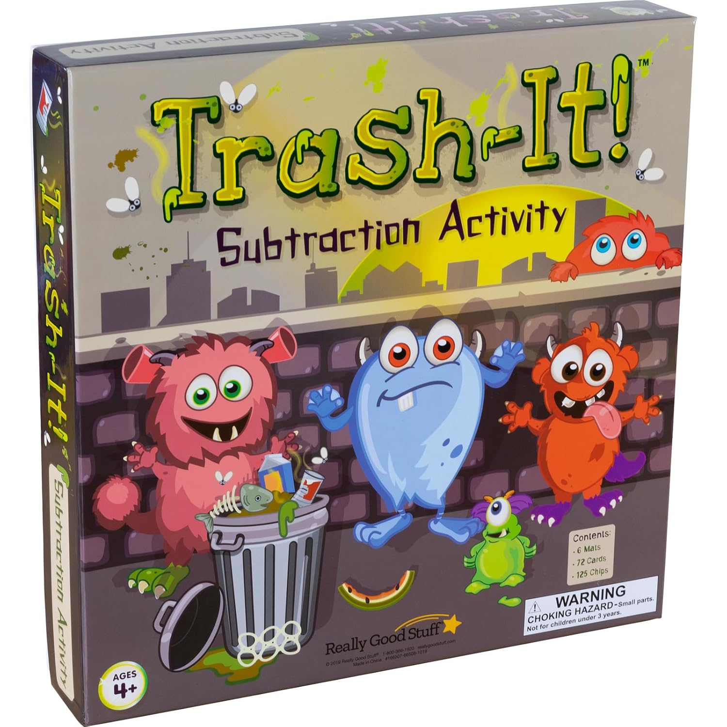 Really Good Stuff Trash-It Subtraction Activity - 1 Game