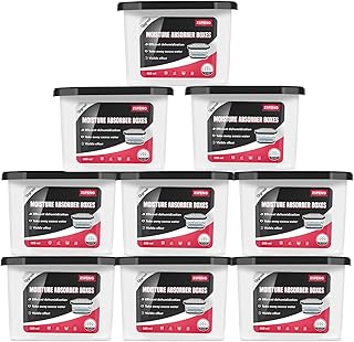 Sponsored Ad - ZSPENG Moisture Absorber Boxes ( 9 Packs),10.5 Oz, Closet Dehumidifier with Activated Charcoal, Moisture Ab...