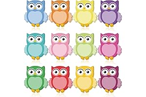 12-Piece Charming Owl Sticky Notes: Perfect for Teachers and Note-Taking Enthusiasts