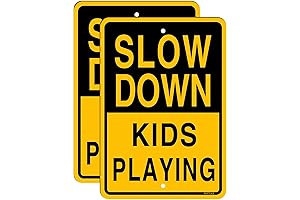 Slow Down Signs for Kids at Play