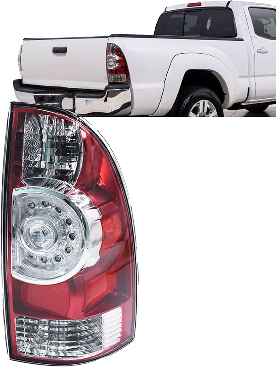 Passenger Side Outer Tail Light Replacement for Toyota Tacoma Pickup Truck 2005-2015 Tail Lamp 8155004160