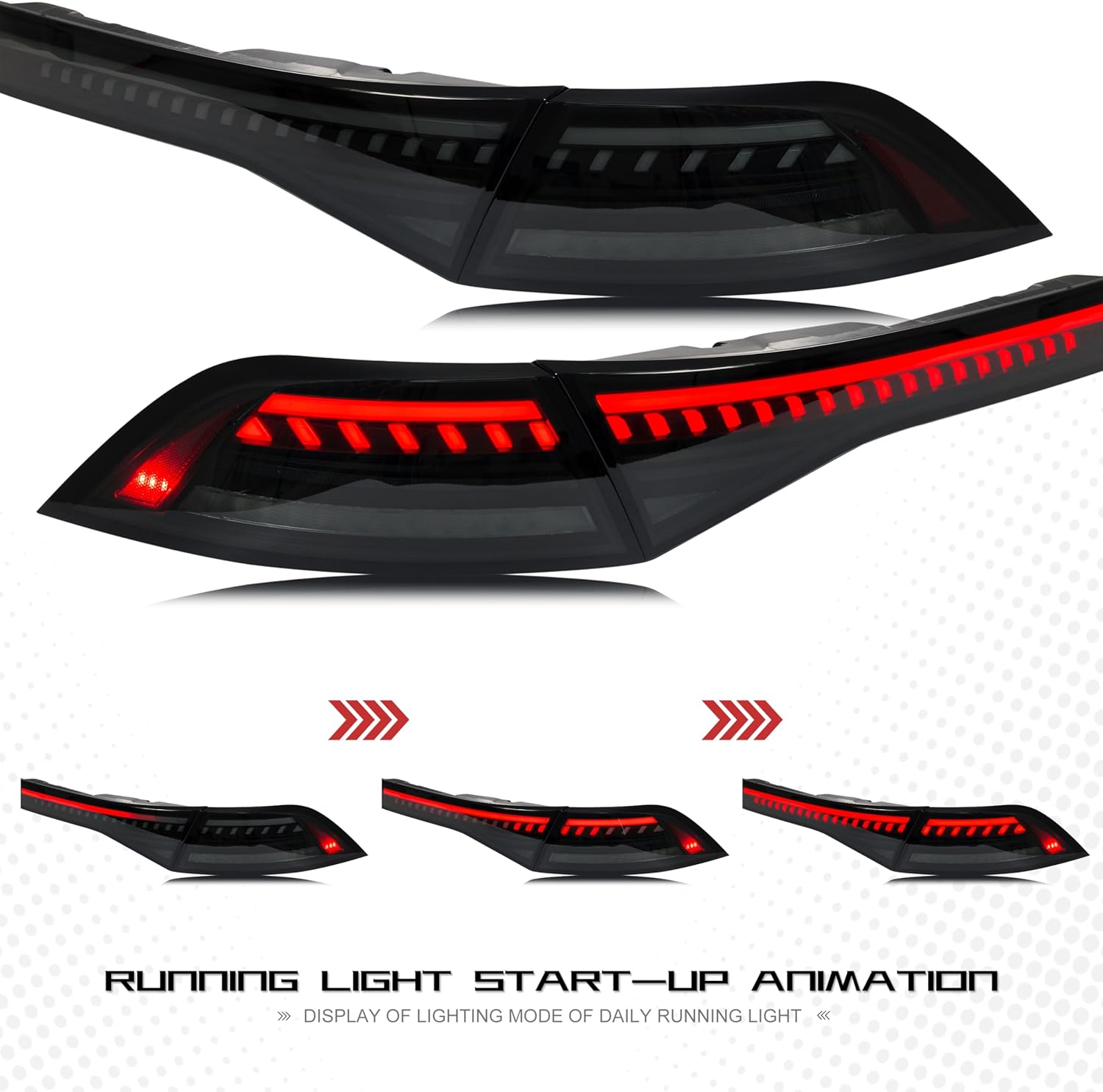 inginuity time LED Tail Lights for Honda Accord 2024 2025 11th Gen Start-up Animation Sequential Turn Signal Rear Lamps Accessory Assembly