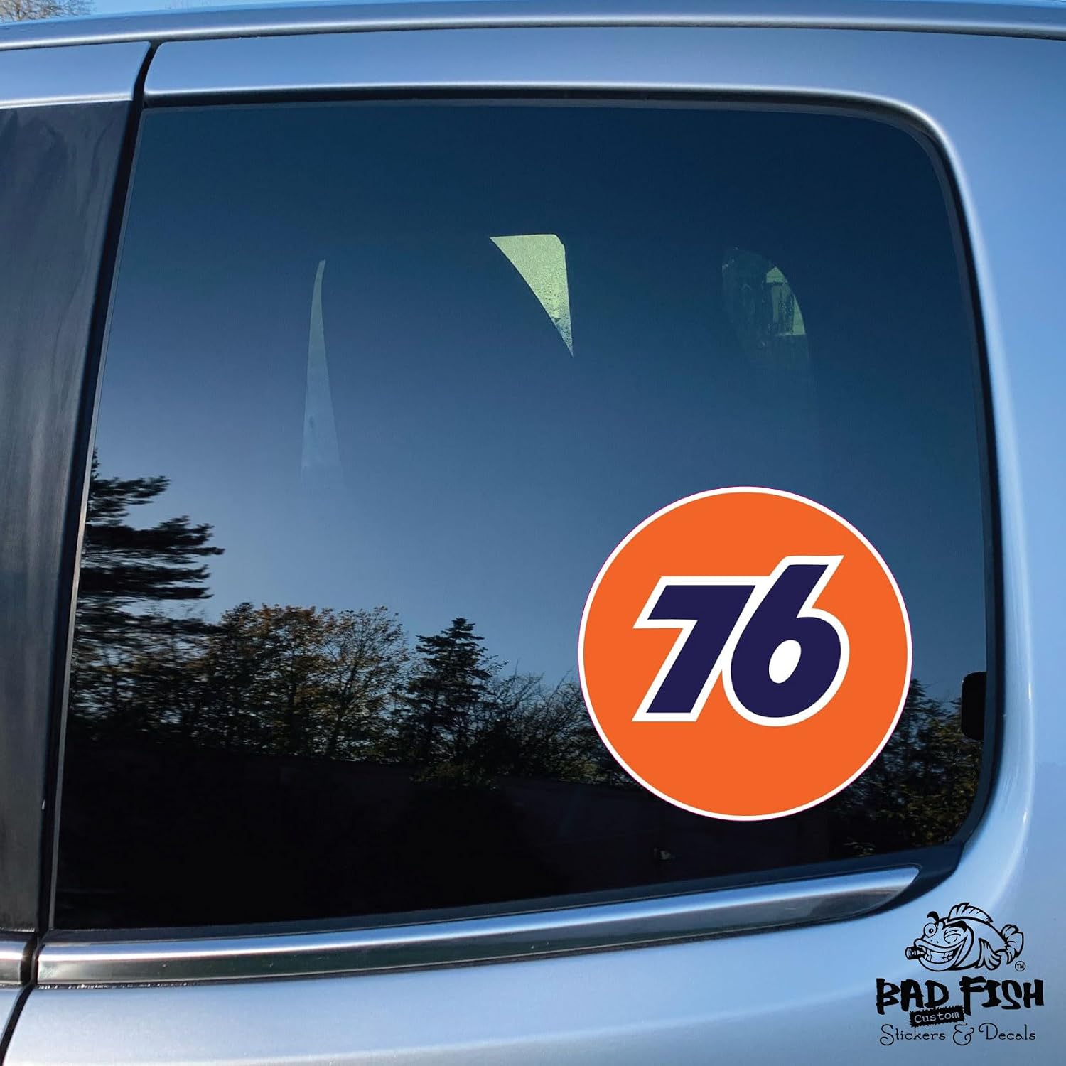 76 Gas Station Racer 2 Pack Permanent Vinyl Sticker image 5