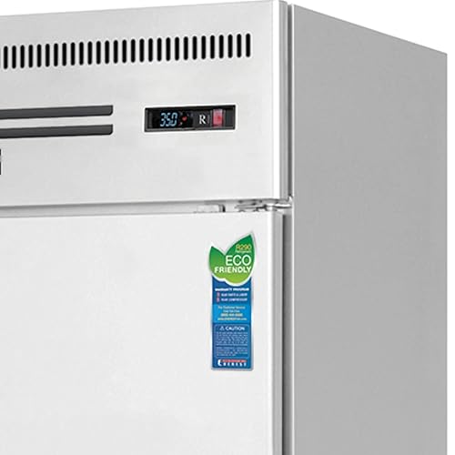 Miniatura 4 de ESRH2 Refrigerador de alcance 2 medias puertas sólidas, 115v, NSF - 23 pies cúbicos