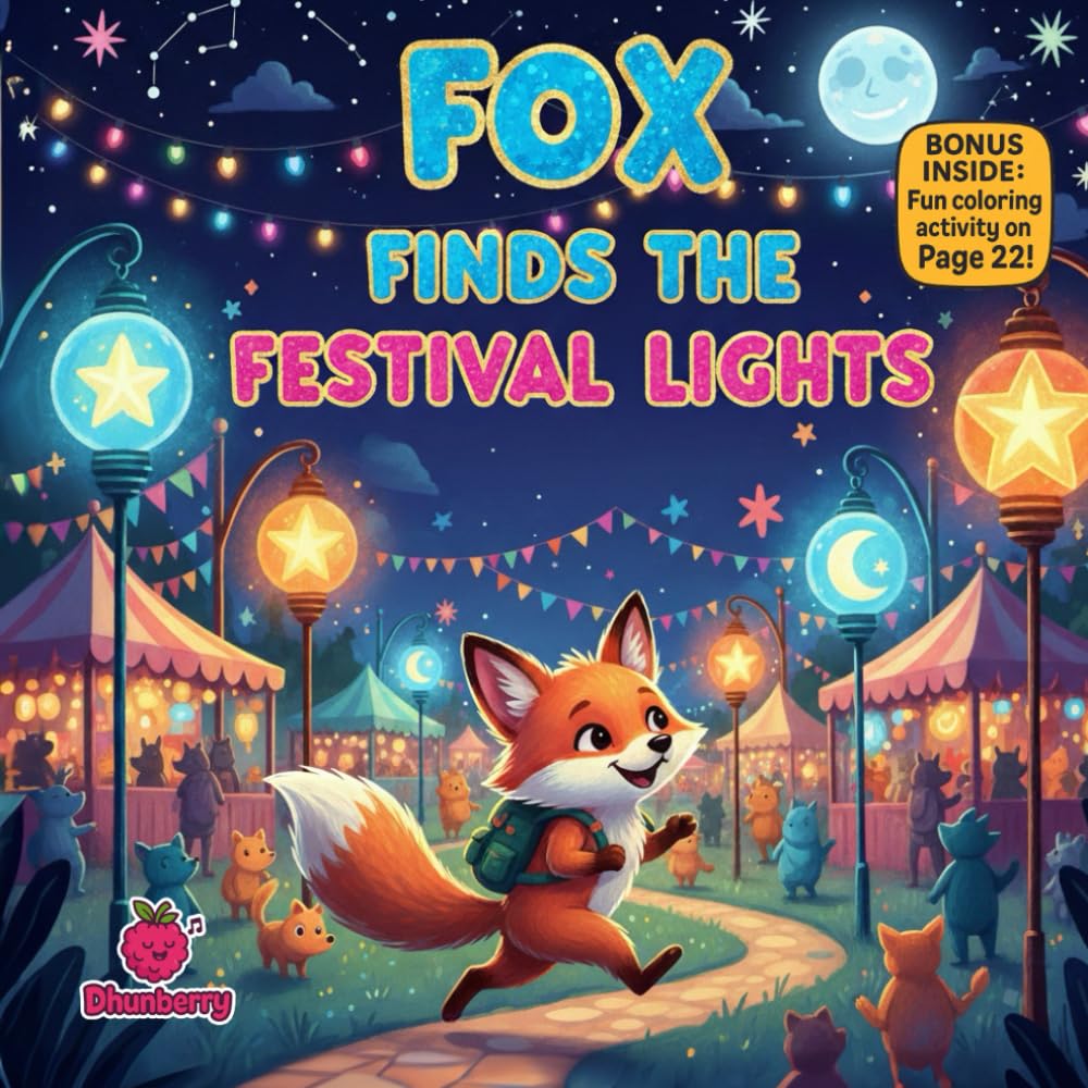 Fox Finds the Festival Lights: A Magical Rhyming Picture Book About Curiosity, Courage, and Small Efforts That Shine