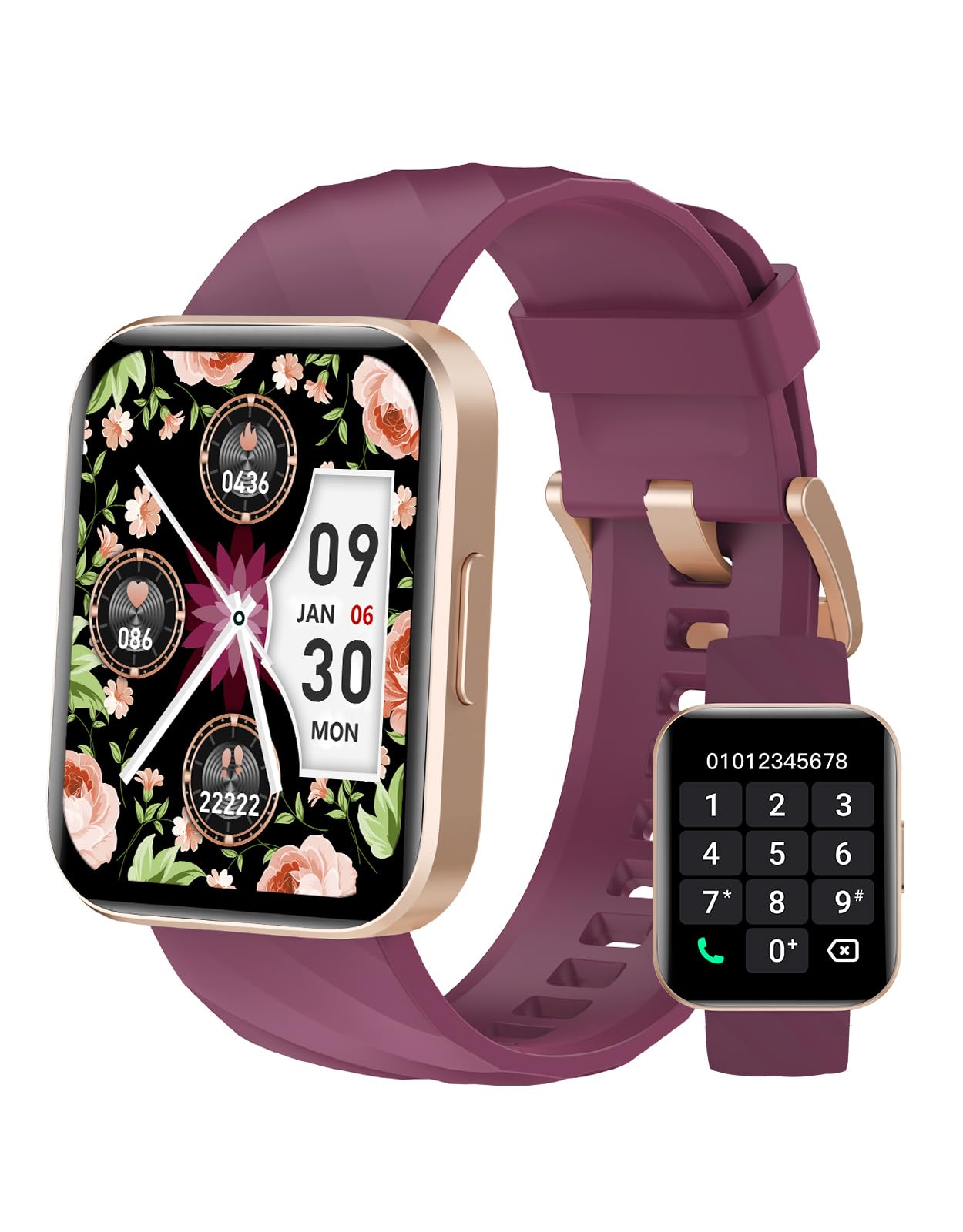Reloj Inteligente con Llamadas Bluetooth Hombre Mujer, Monitor de Sueño y Pulsómetro Global Recycled Standard
