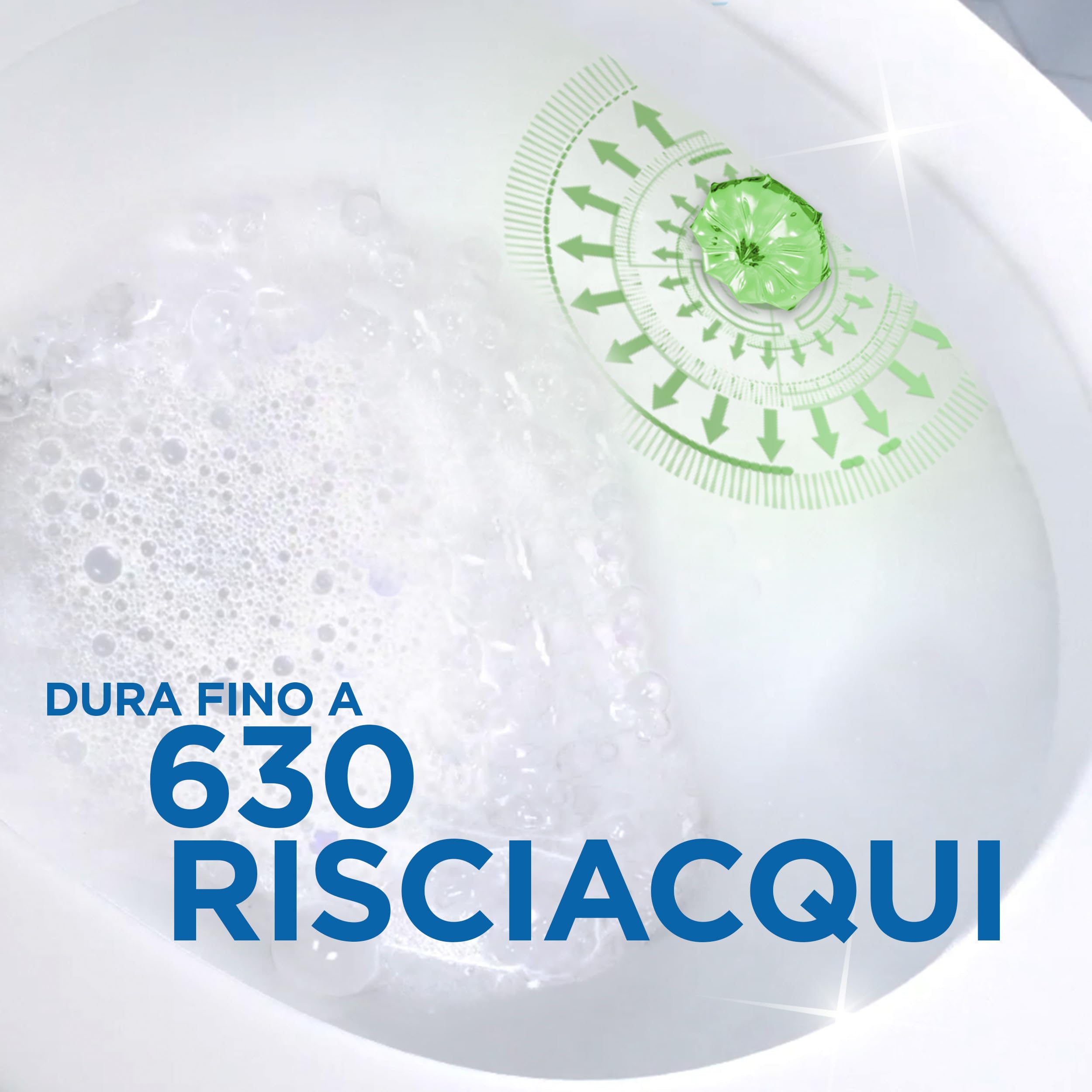 Duck Fresh Discs - Base per Dischi Gel Igienizzanti WC, Fragranza Lime - Formato Scorta 5 Applicatori, 30 Dischetti