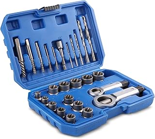 Screw Extractors, Nut Splitter Cracker Set, PTSTEL 26PCS Impact Nut/Bolt Removal Drill Bit Kit, Bolt Extractor Tool Set For Damaged Rusted Screws,Bolts, Nuts And Fittings