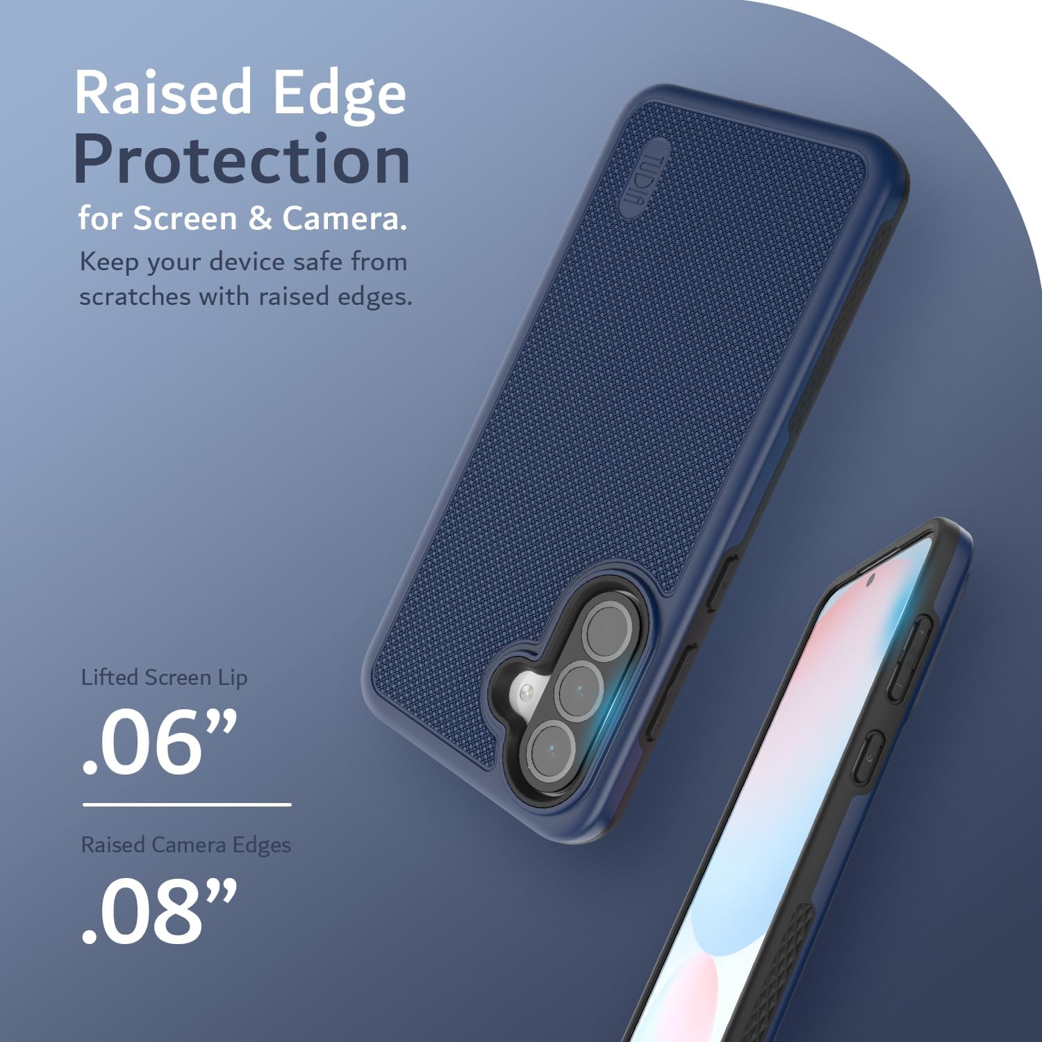 TUDIA DualShield Grip Designed for Samsung Galaxy A56 5G Case (2025), [MergeGrip] Military Grade Dual Layer Shockproof Slim Tough Heavy Duty Protective Phone Case for Galaxy A56 (Indigo Blue)
