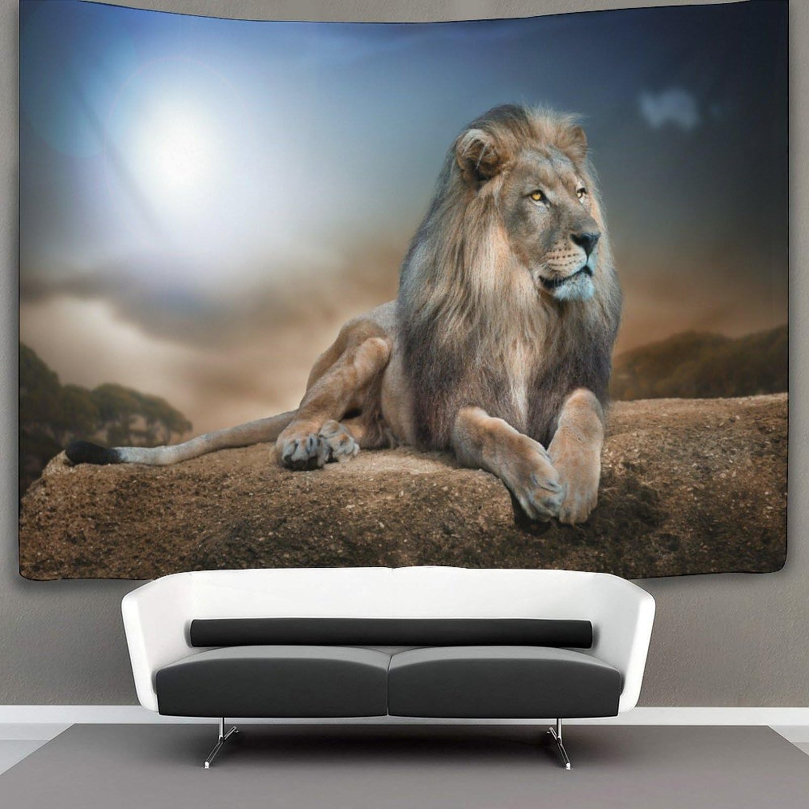kaiyun Animal Tapestry Wall Hanging Lion Art for Bedroom Living Room Dorm Decor 70cmx100cm