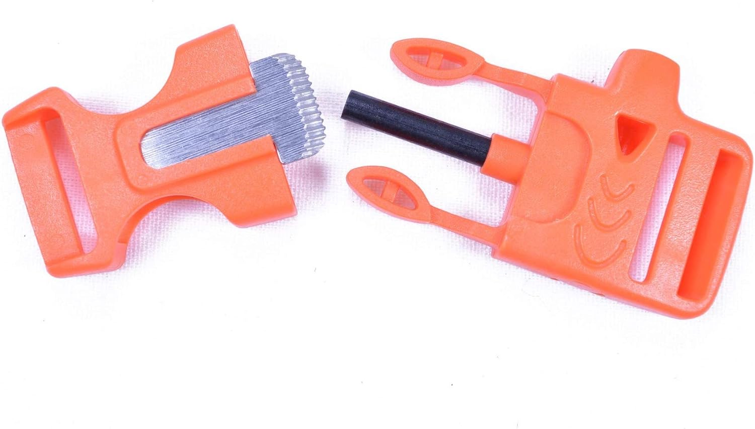 Fire Starter Buckles for Paracord Project and Survival Tools
