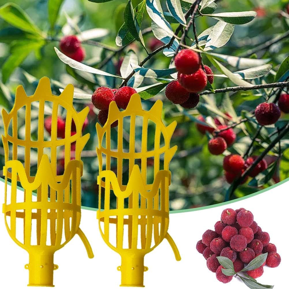 SHOPONIL Fruit Picker Harvester Basket, Fruit Picker Basket Attachment (Pole Not Included), Fruits Catcher Tree Picker Fruit Picking Tool for Getting Fruits Farm Vegetable Fruit Picker (B0D545B2CY) Amazon Price History, Amazon Price Tracker