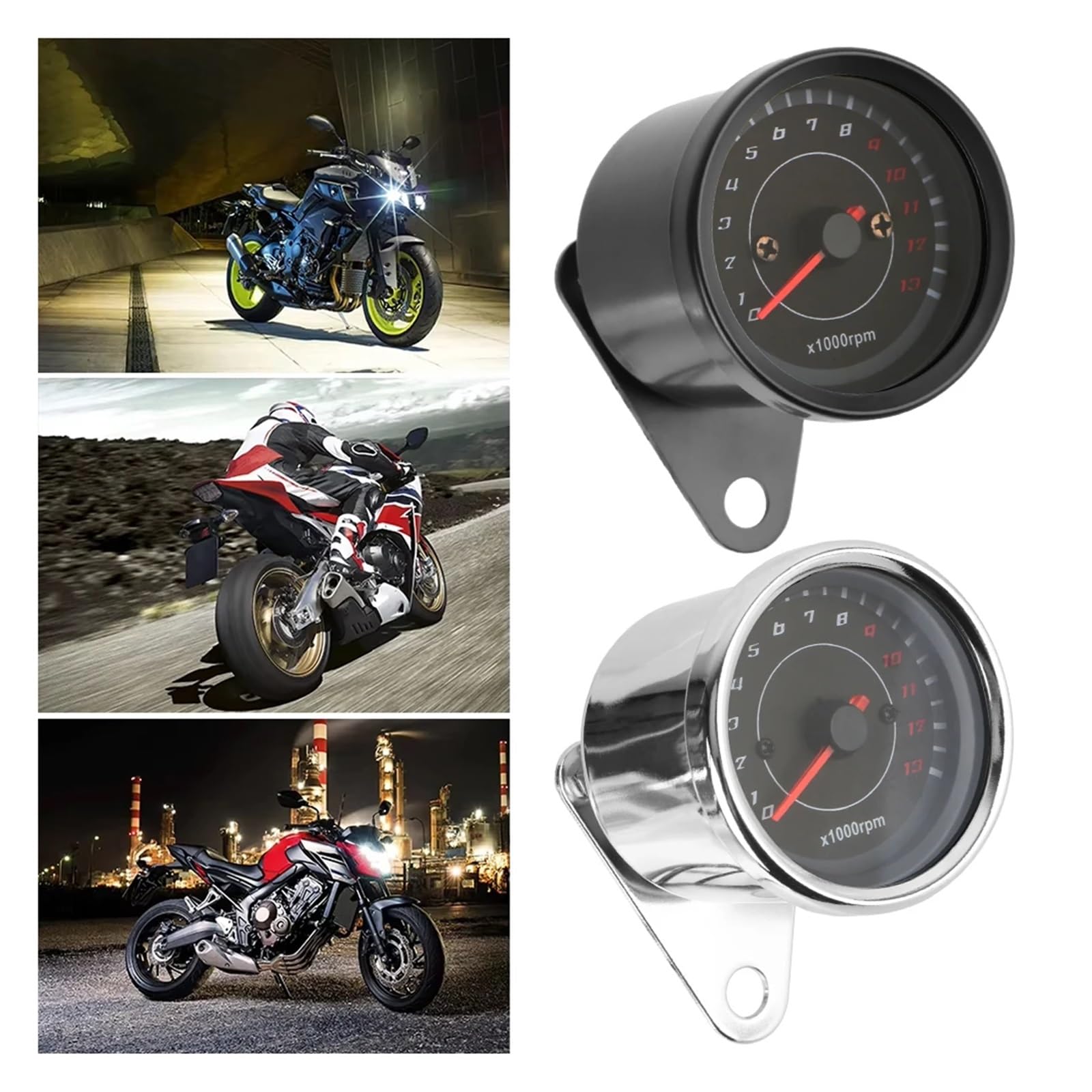 Contagiri Per Moto Con Luce LED, Contachilometri Universale Per Moto, Contachilometri Per Macchinari Indicatore