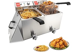 Valgus Dual Tanks Commercial Deep Fryer: Your Restaurant-Grade Frying Solution for Delicious...