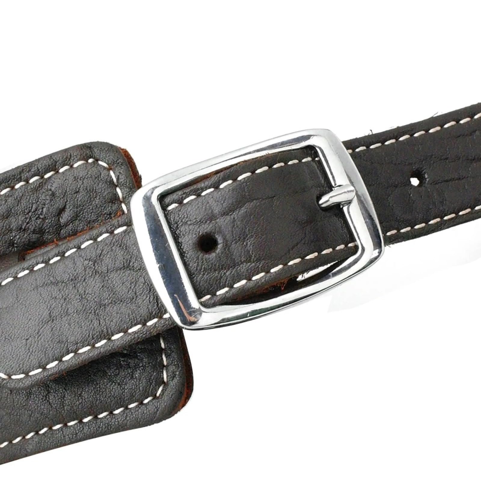 Control Rápido Ajustable con Mango, Arnés para Perros Grandes, Chaleco De Cuero Genuino Duradero para Perros, Arneses para Labrador Bulldog,Marrón,3XL