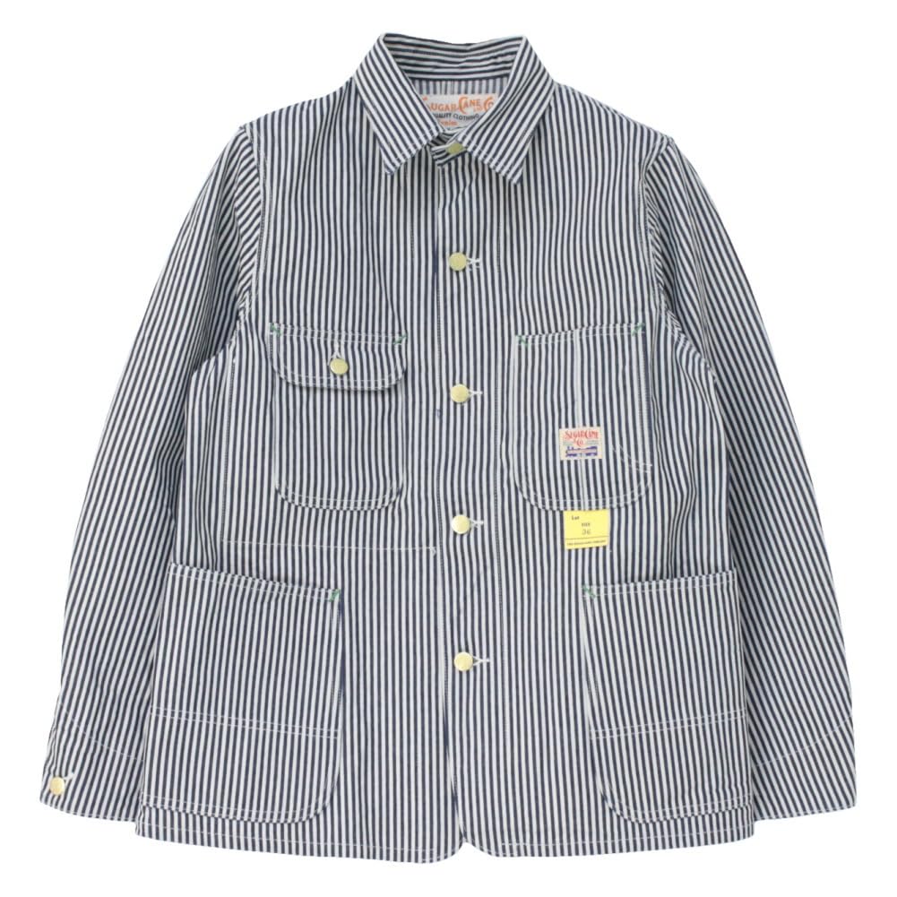SUGAR CANEシュガーケーン カバーオールジャケット ヒッコリーストライプ シュガーケーン SUGARCANE [SC15656] 11oz. ヒッコリー