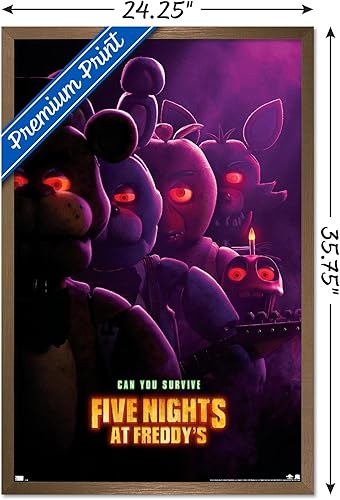 Miniatura 3 de Trends International Five Nights at Freddy's Movie - Póster de pared de una hoja, 34 pulgadas de largo x 22.4 pulgadas de ancho, versión enmarcada