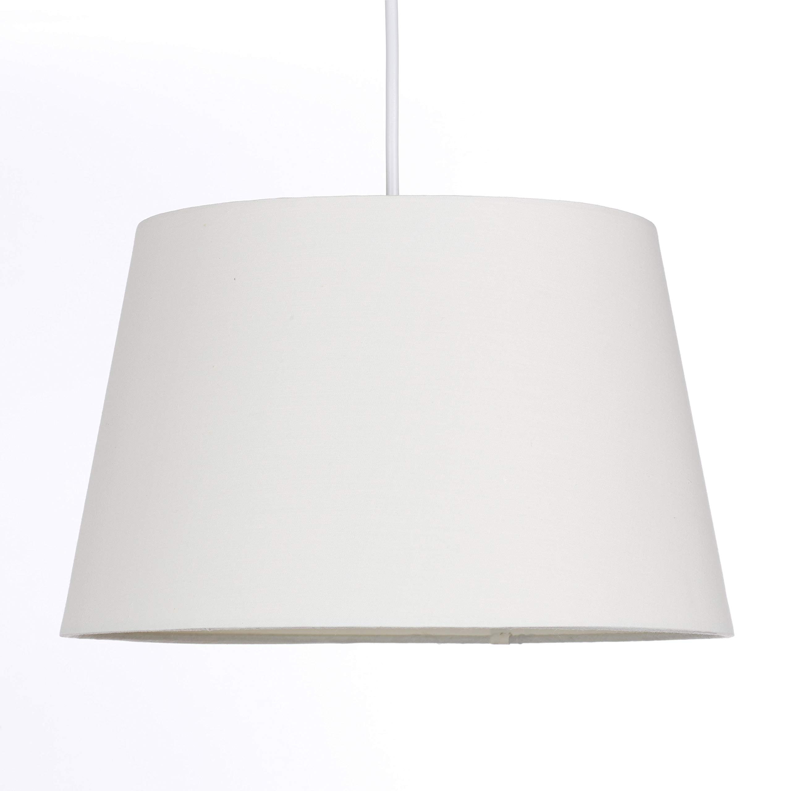 Cream Tapered Drum Shade for Ceiling and Table Lamp 14 Inch Shade