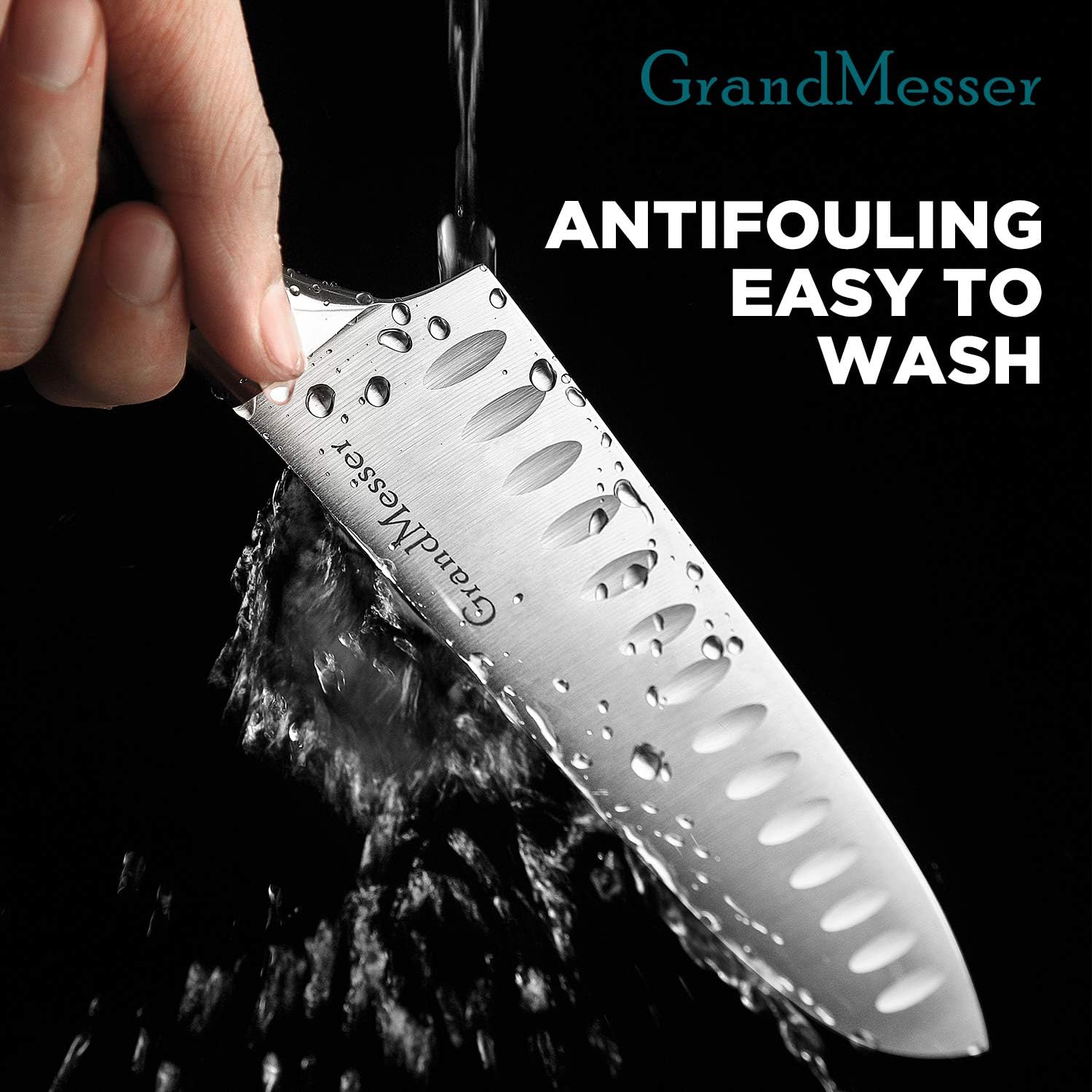 🔥 Cаѕhbасk uр tо 70% Santoku Knife - GrandMesser 7 inch Japanese Chef Knife - High Carbon Stainless Steel Cooking Knife with Ergonomic Wooden Handle and Gift Box Flаѕh Dеаlѕ - 50% оƒƒ Santoku Knife - GrandMesser 7 inch Japanese Chef Knife - High Carbon Stainless Steel Cooking Knife with Ergonomic Wooden Handle and Gift Box