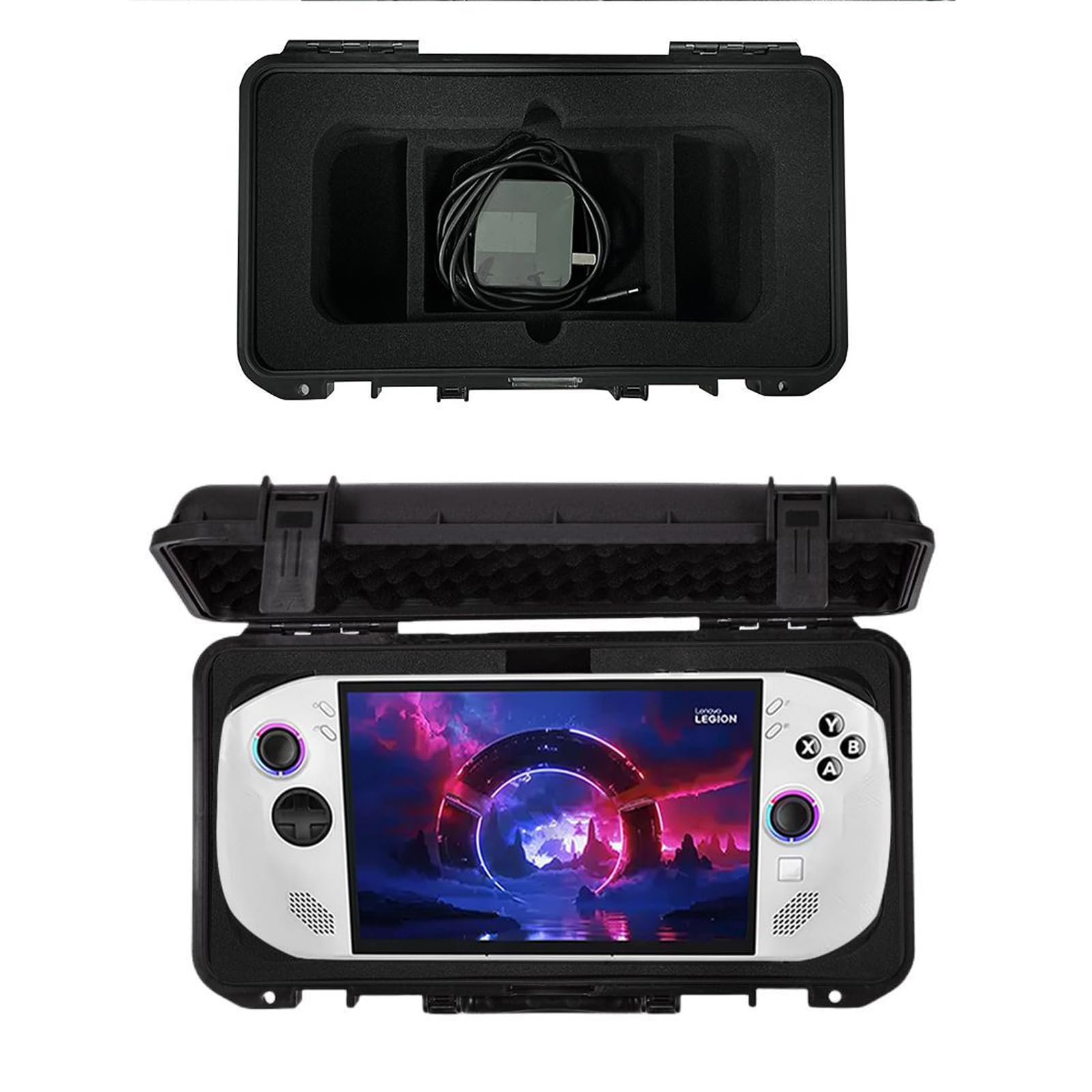 JYGamhanbil Custodia Trasporto Rigida Borsa Copertura Impermeabile per Lenovo Legion Go 8.8" 2023/Legion Go S 8" 2025 8ARP1/Legion Go 2 Gaming Handheld Console Portatile,Dock,Caricabatterie,Accessori