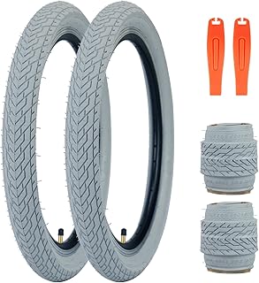 ZUKKA 20 x 2.35 Bike Tire 1/2 Pack 20 inch x 2.35 BMX Bike Tire Folding Replacement Tire for MTB Mountain Bike, BMX Bicycle Commuter Bike