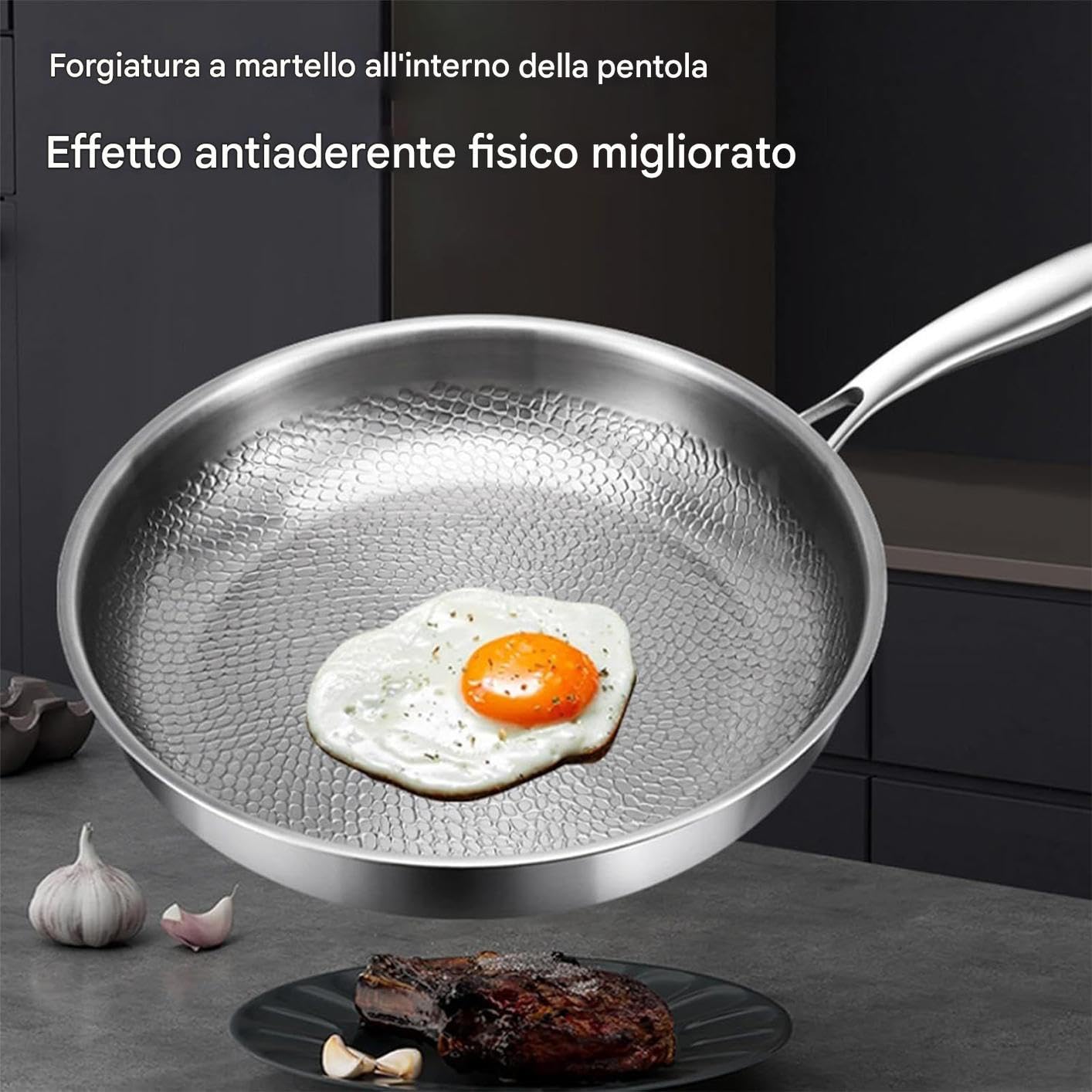 Poêle en titane | Ustensiles de Cuisine - Grillage Ustensile de Cuisine pour Restaurant Hôtel Utilisation Quotidienne Appartement