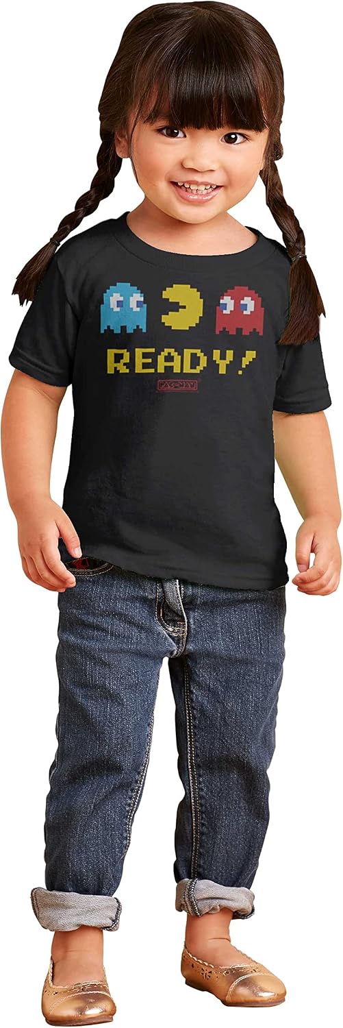 Pacman 1980s Vintage Video Game Toddler Boy Girl T Shirt