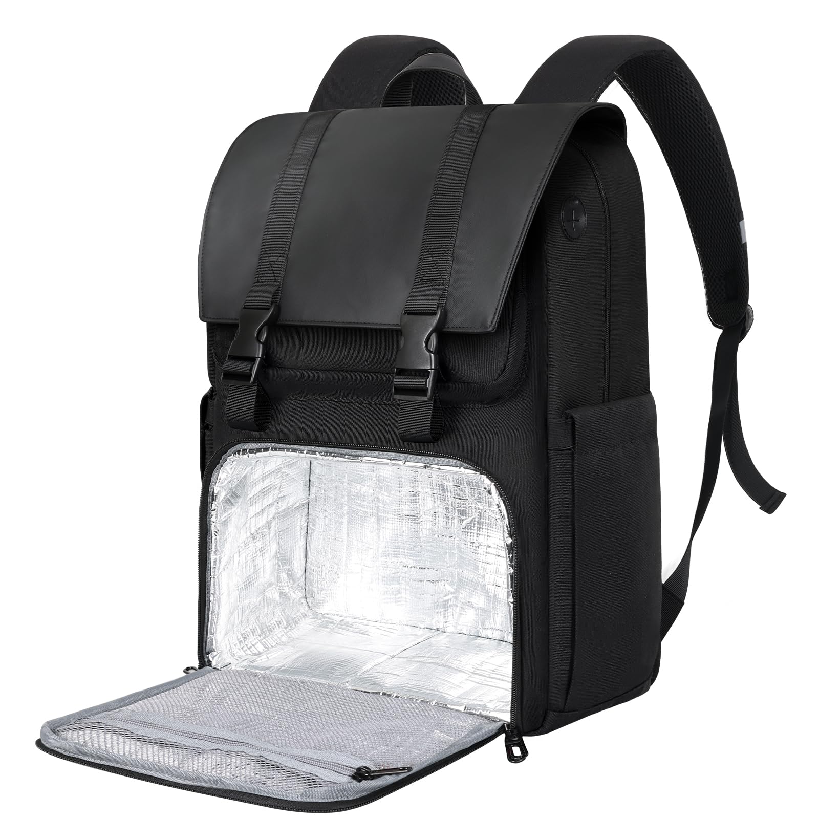 BERTASCHE Laptop Backpack 17.3 inch with Cooler Lunch Box, Work Backpack for Lunch College Business, Water Resistant Large Computer Backpack for Men