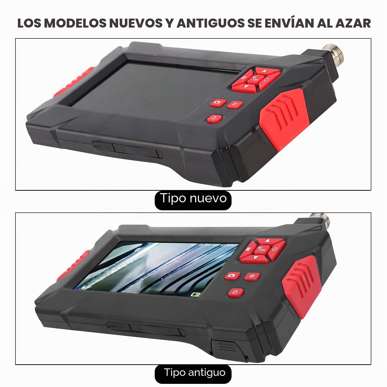 Cámara de endoscopio digital P30 Cámara de boroscopio de doble lente industrial impermeable con pantalla LCD y 9 ​​luces(10M)