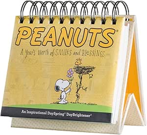 Dayspring - Peanuts - Smiles and Blessings - Perpetual Calendar (75668), Yellow