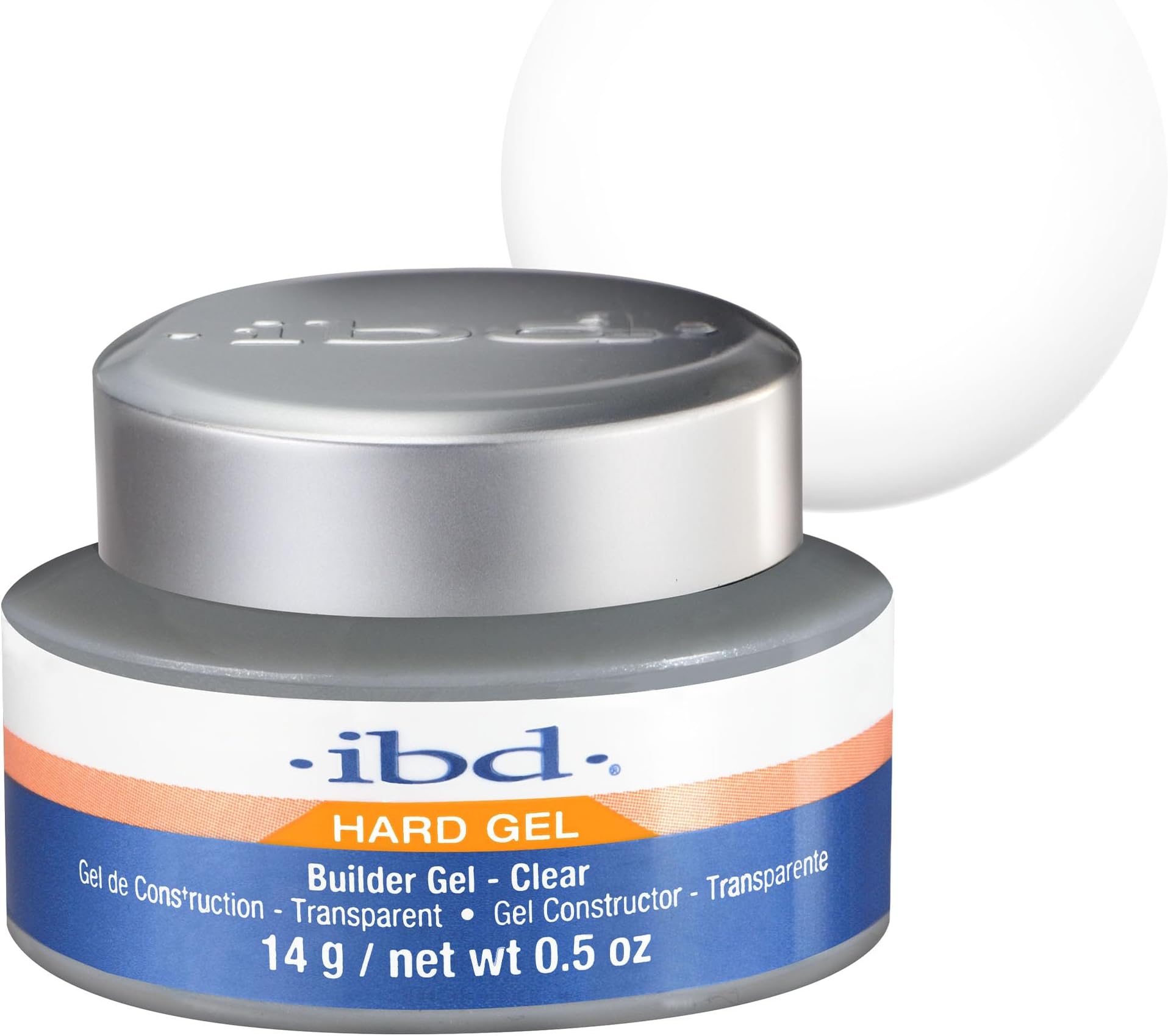 Hard Gel - Builder Gel Clear, 1 pack (1 x 14 g) - MADE IN USA - Premium builder gel for gel nails