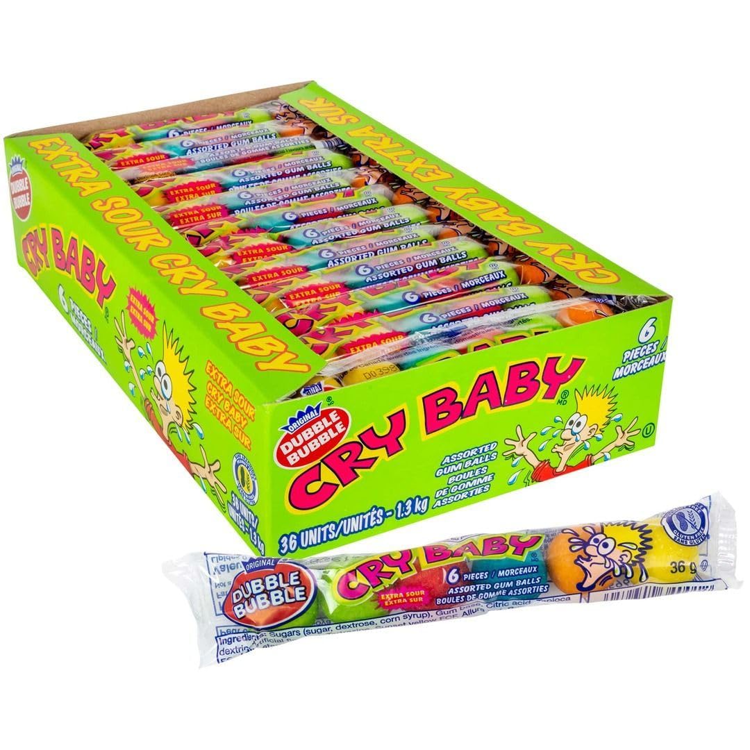 sou.　スーパーカムイ3kg＋カムイピリカ3kg×2袋 Cry Baby Extra Sour Gumballs 1.3kg - 36 Tube - 6 Ball in Each
