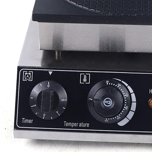 Miniatura 6 de Máquina comercial de cono de helado, máquina para hacer gofres, máquina eléctrica de conos de gofres. Máquina de desayuno de acero inoxidable con