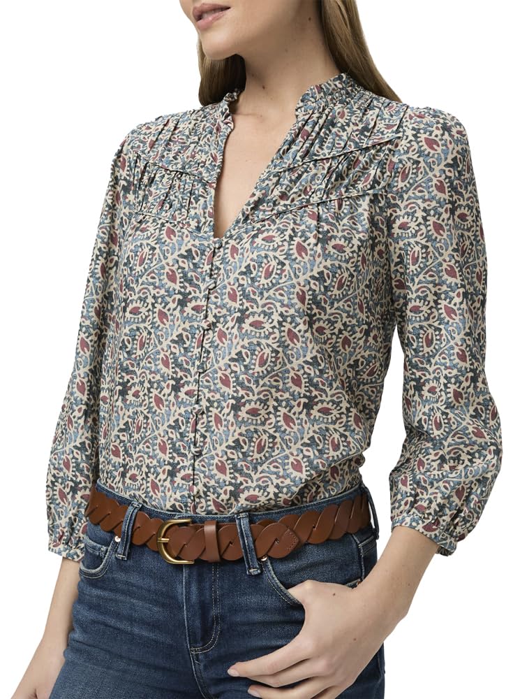PAIGE Women's Traditional, Botanical Blue Multi, XS
