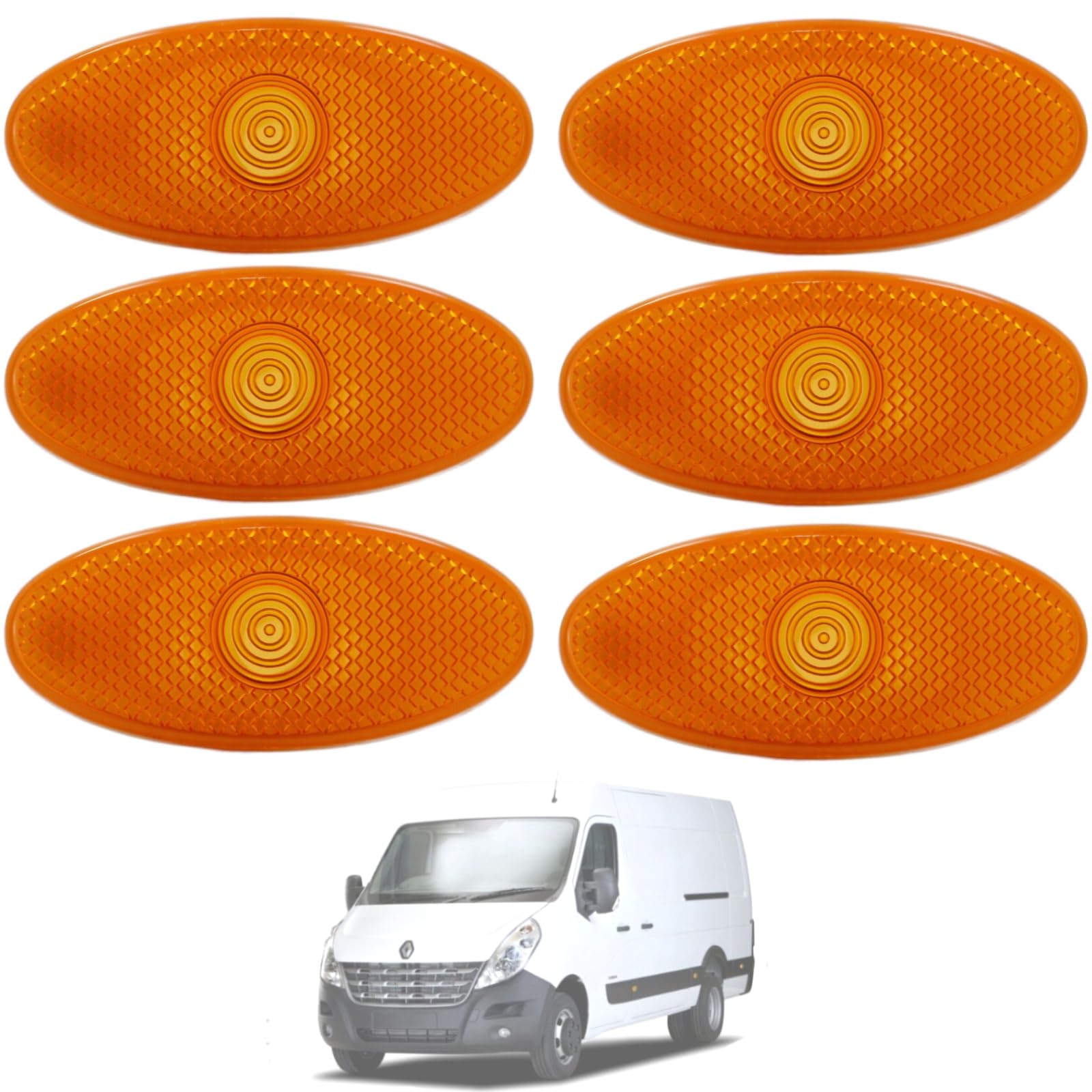 Twowinds Freccia Laterale Compatibile con Renault Master 3 (6 pezzi)