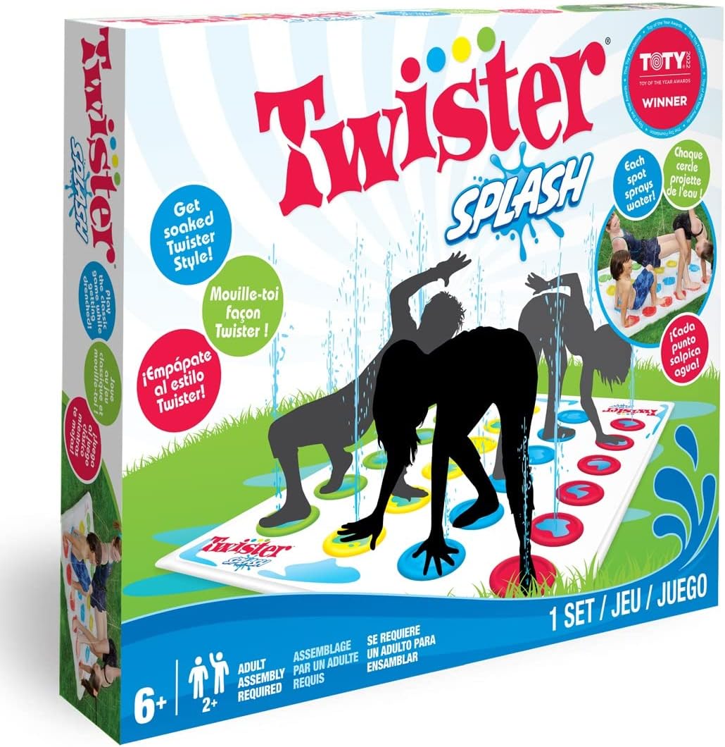 Hasbro Twister Splash Water Game for Kids – Backyard Sprinkler Outdoor Games for Summer Fun