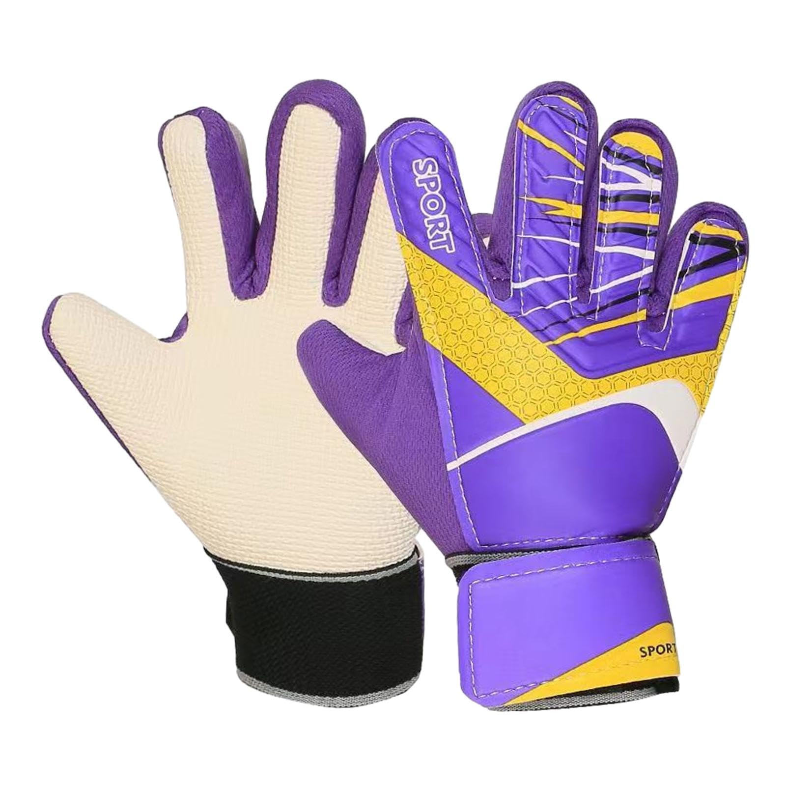 bnf Adult Football Goalkeeper Gloves Gift Sports Equipment Nonslip Goalie Gloves Purple | Sporting Goods | Team Sports | Soccer | Clothing, Shoes & Accessories | Gloves