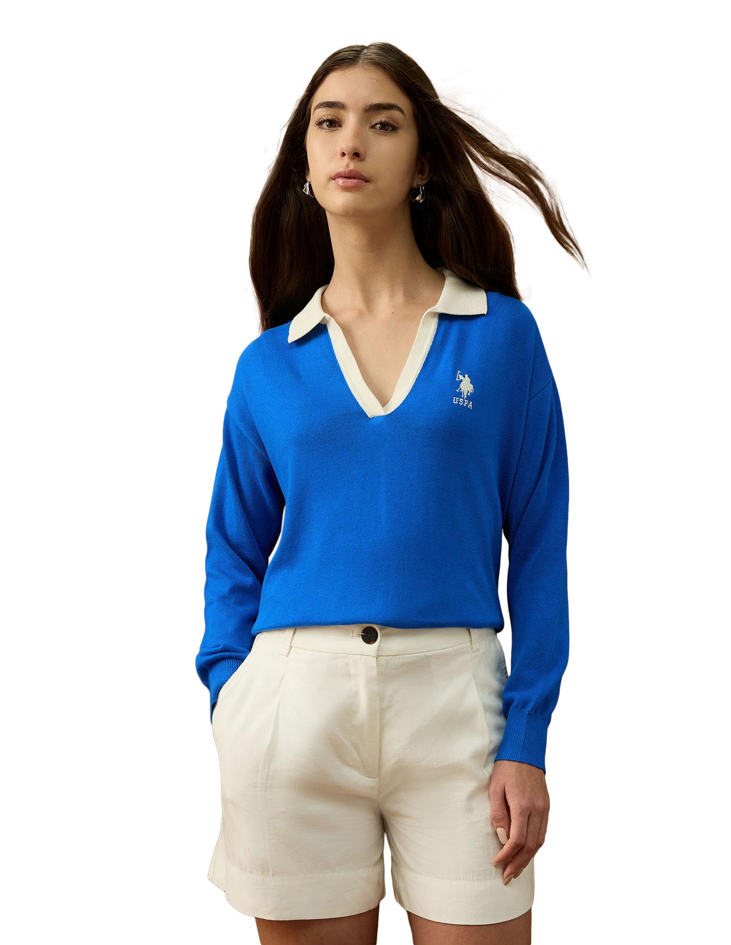 u.s. polo assn. Women's Cotton Casual Sweater (UWAW25SWE200-picture-56