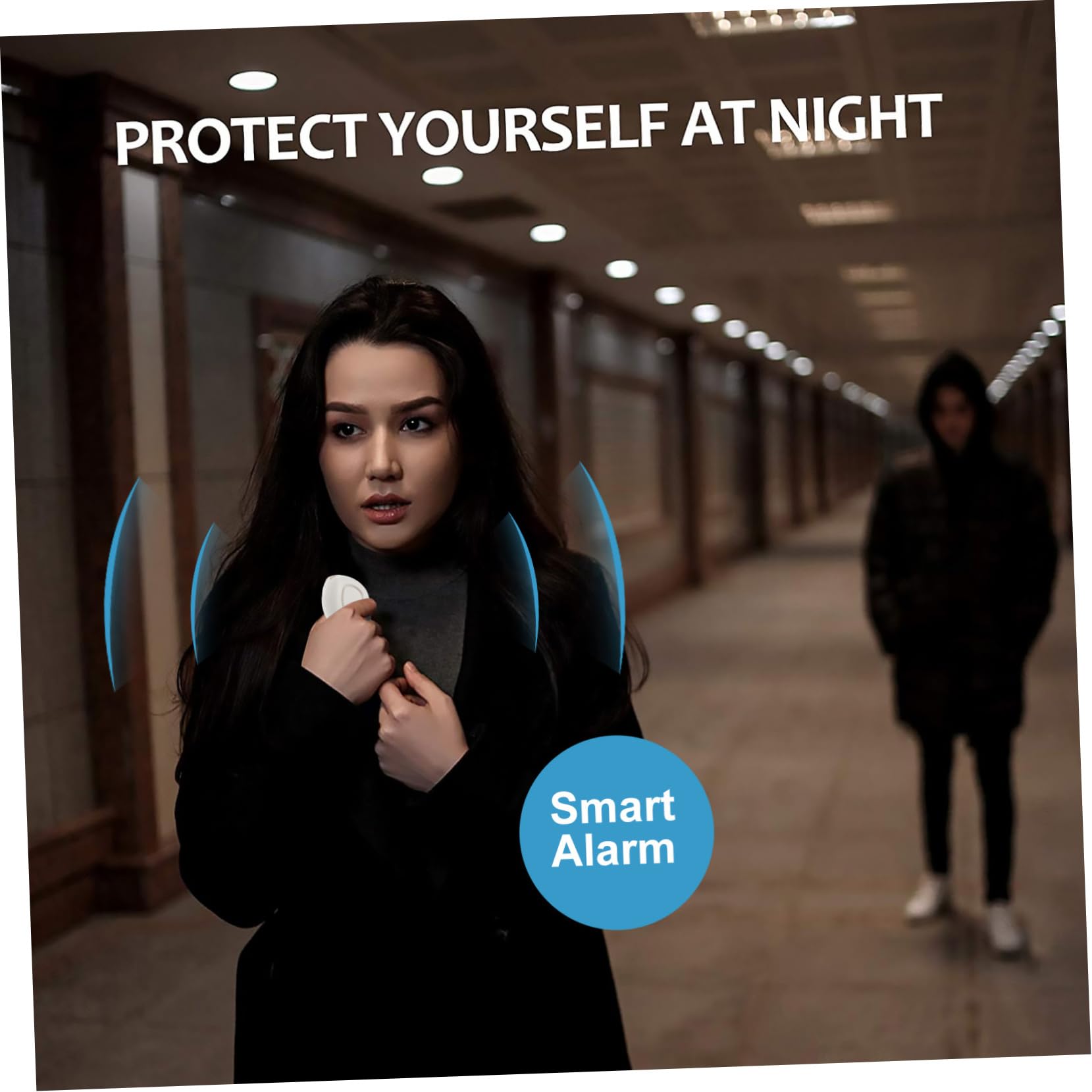 UKCOCO 4 Piezas Sirena Anti Conformado Luz Led Alarma Personal Alarmas Personales para Personal para Mujeres Llavero para Mujer El Plastico Enfermero Sonido Teléfono Móvil