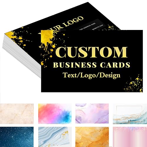 Custom Waterproof Double-Sided Business Cards with Logo