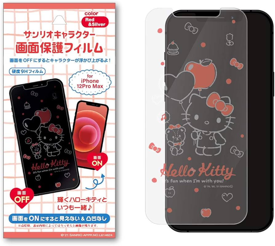 Amazon | サンリオ iPhone対応 画面 保護フィルム ハローキティ