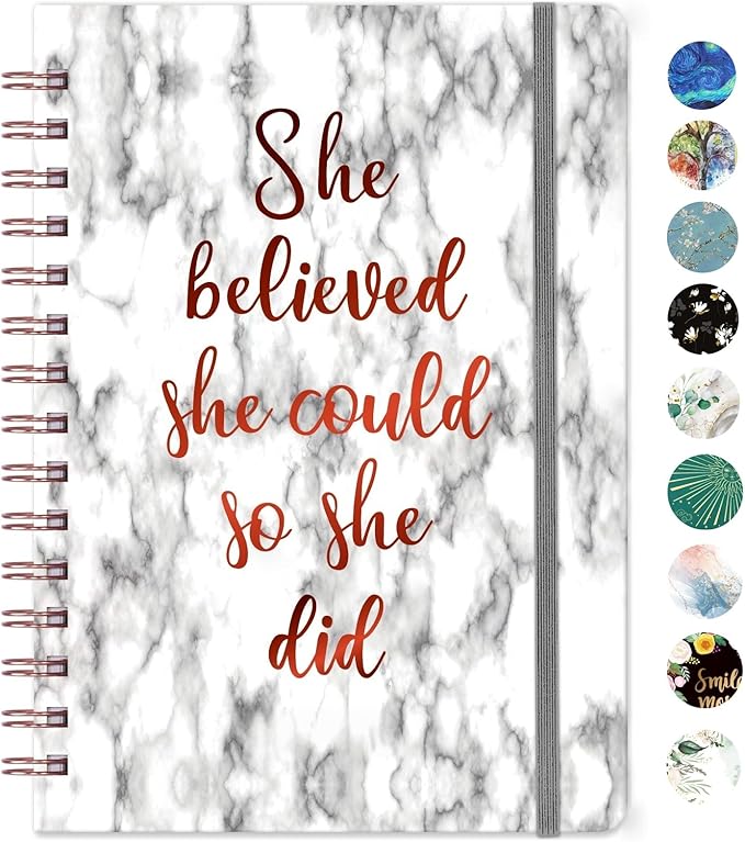 Frasukis Ruled Notebook/Journal - Spiral Notebook with Premium Thick Paper, 8.5"