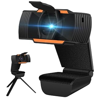 Webcam 1080P BateiaPro Web Cam 4K com Microfone, Câmera para PC com Apoiar