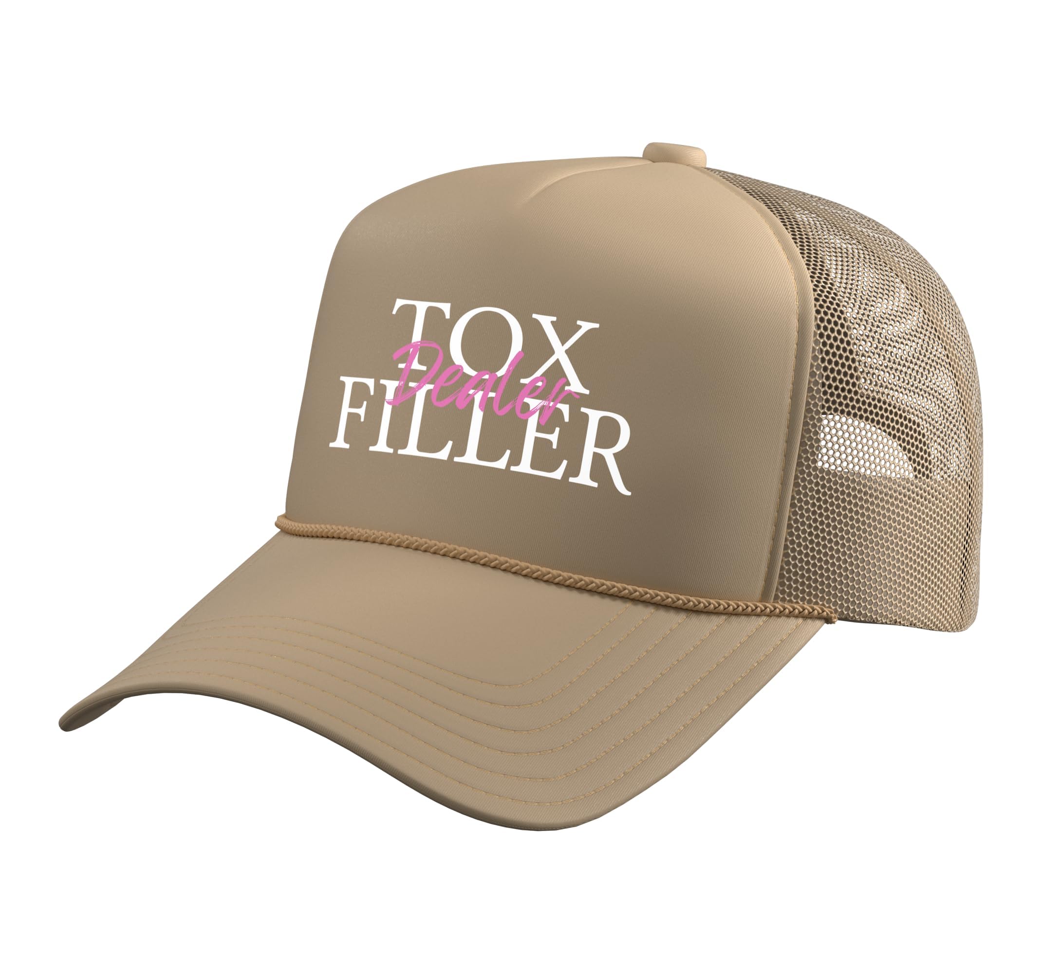 Tox Filler Dealer Aesthetic Nurse Injector Trucker Hat with Adjustable Mesh Back