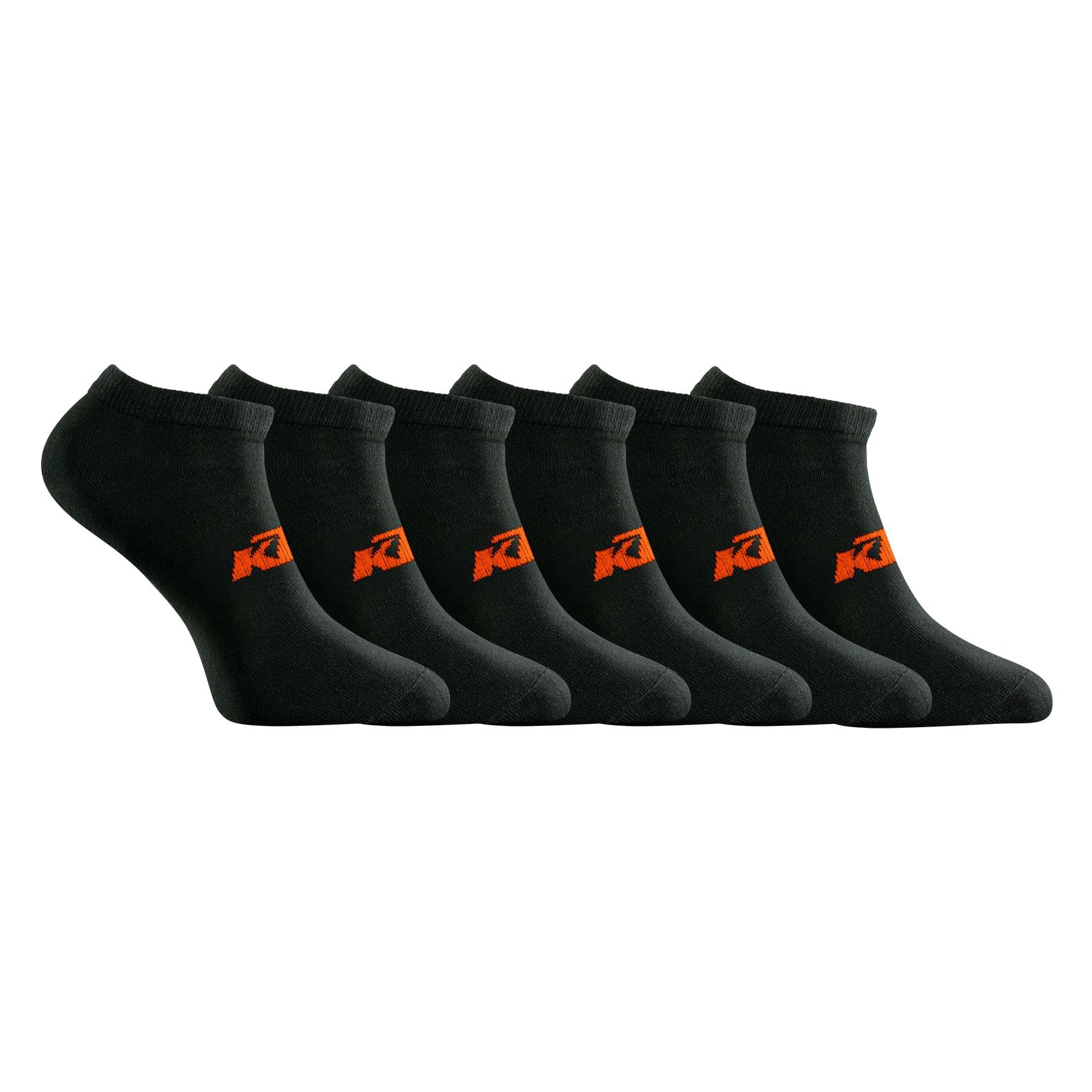 KTM Men's Socks, Pack 6x FR5 black, 39-42 Taille courte