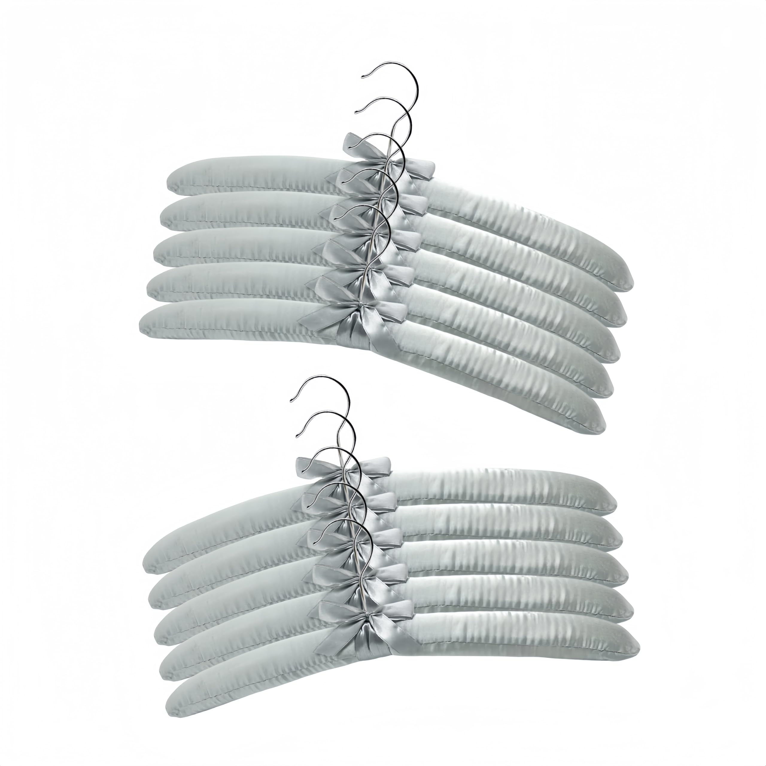 Padded Hangers for Women Clothing Satin Hangers Non Slip Padded Hanger for Sweaters Padded Clothes Hanger