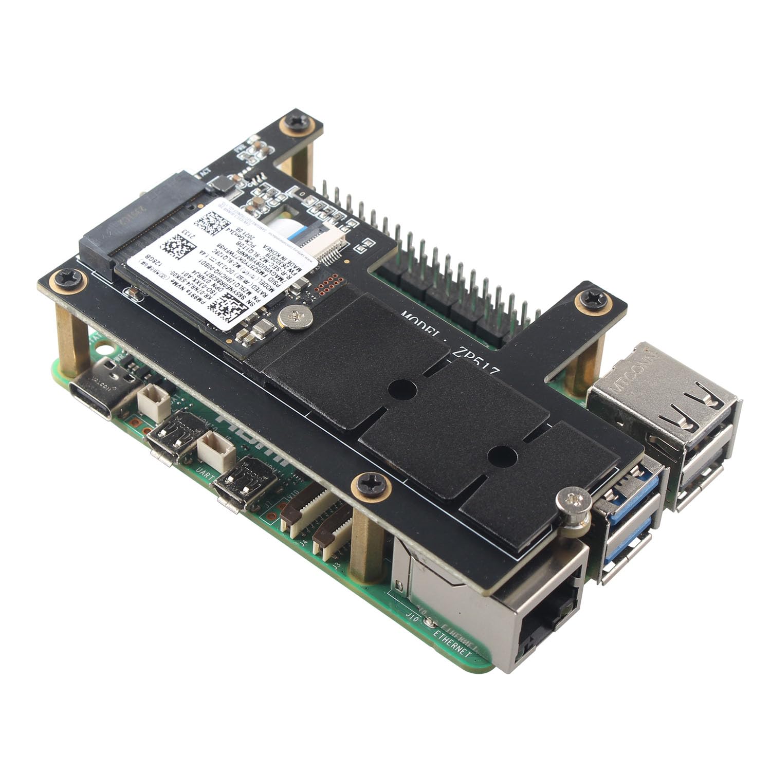 ZDE 2 pezzi M.2 NGFF NVMe SSD lunghezza adattatore 2230 fino a 2280 solo SSD prolunga parentesi scheda scheda scheda PCB scheda hard drive convertitore per Raspberry Pi e PC computer