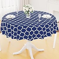 Vista 52 de Smiry - Mantel rectangular de vinilo impermeable con reverso de franela, lavable, a prueba de derrames, para mesa rectangular, comedor, campamento