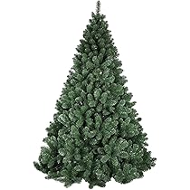 Albero di natale Pino 150 180 210 230 270 CM SUPER FOLTO REALISTICO VERDE NATALE (240CM)