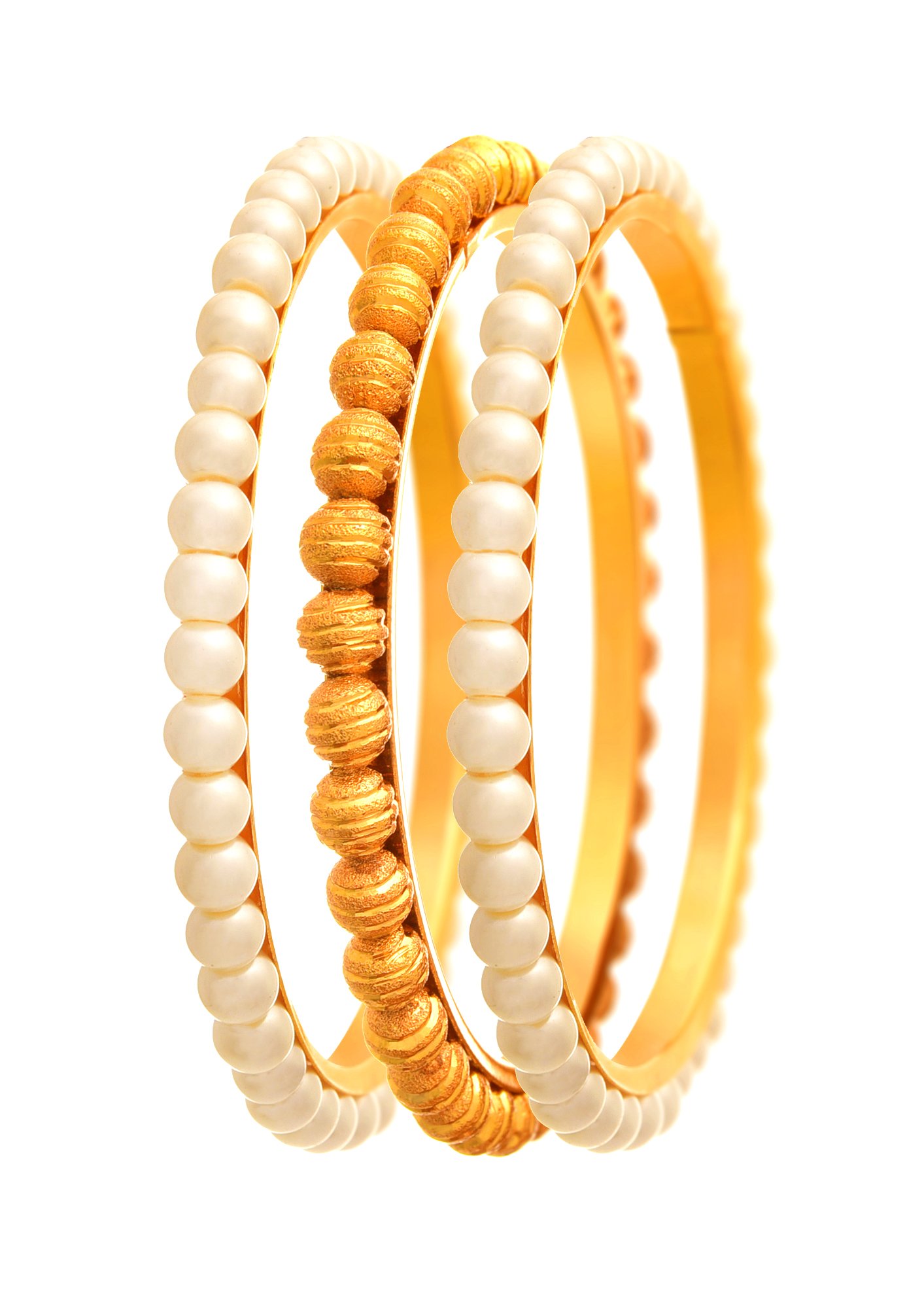 JFL - Traditional Ethnic One Gram Gold Plated Bead & Pearl Designer Bangle Set For Women,Valentine (B07BH24JKN) Amazon Price History, Amazon Price Tracker